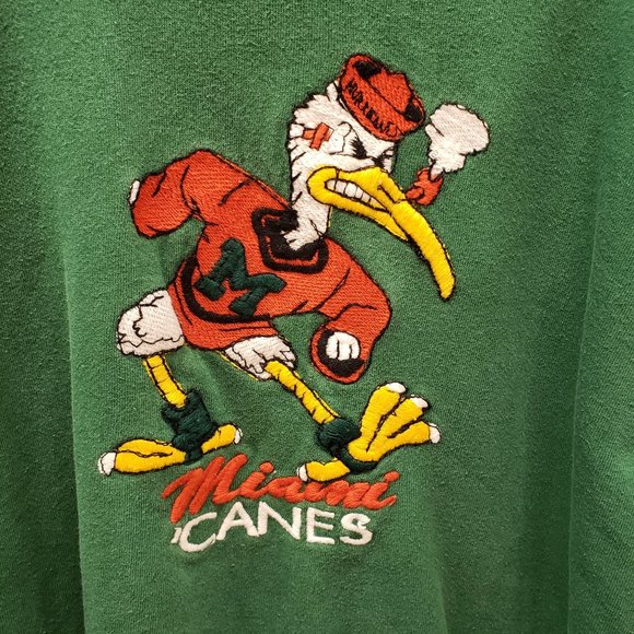 Vintage Miami Canes Team Edition Sweater Sz XL - Picture 2 of 7